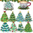 thumbnail image 1 of Soporte 8 Piezas DIY Coaster Diamond Art Kits Con Navidad para Principiantes Adultos, 1 of 9
