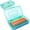 Mint Green, variant on Djiypn 1 Pack Plastic Pencil Box Large Capacity Pencil Boxes Clear Boxes with Snap-tight Lid Stackable Design and Stylish Office Supplies Storage Organizer Box, Mint Green