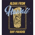 thumbnail image 3 of Ambesonne Tiki Bar Duvet Cover Set, Aloha Hawaiian, Queen, Indigo Apricot Pale Blue, 3 of 3