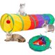 thumbnail image 1 of Túnel para gatos para gatos de interior, juguetes interactivos, túnel de tubo para gatos de 2 vías, juguetes para jugar con gatitos, juguetes para gatos, 1 of 5