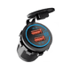 thumbnail image 1 of Cargador Iluminado Usb Dual 3.0a 1 Pieza, Negro Azul, 1 of 5