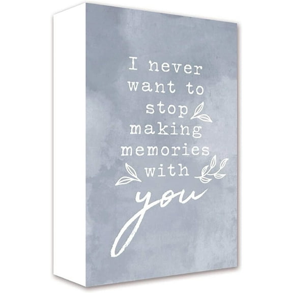 5x8 Painted Wooden Sign Memories with You