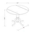 thumbnail image 3 of East West Furniture 5 Piece Kitchen Table & Chairs Set Includes a Round Dining Room Table with Dropleaf and 4 Dining Chairs, 42x42 Inch, Linen White, 3 of 4