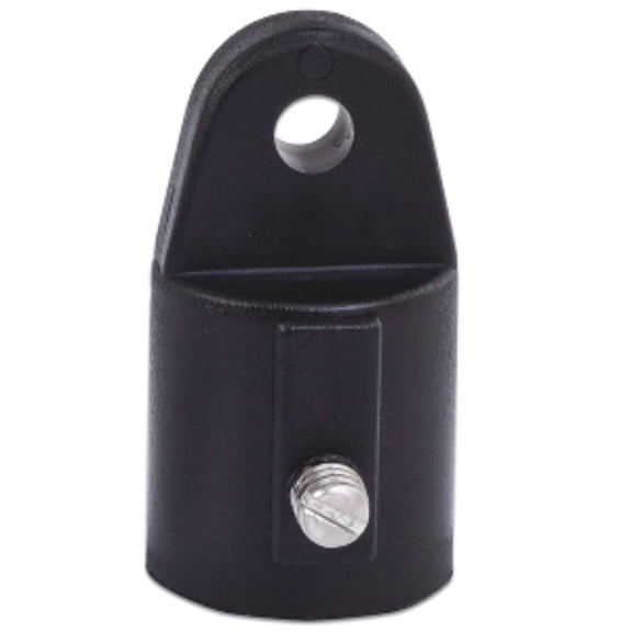 4" Espresso Black and Silver Sea Dog Nylon Top Cap