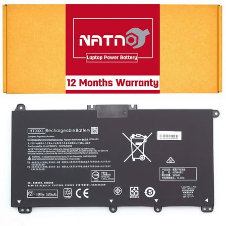 HT03XL L11119-855 Battery Compatible with HP Pavilion Laptop 14-CE 14-CF 14-DF 15-CS 15-DA 15-DB 15-DW TPN-I130/I131/I132 L11421-422 HSTNN-LB8M 17-AR050WM 920046-121 421 541 HSTNN-IB7Y