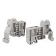 thumbnail image 1 of Unique Bargains 2 Pcs 35mm Din Rail Screw Fixed Terminal Block End Stopper Clamps, 1 of 1