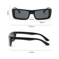 thumbnail image 3 of FYEGRE Retro Fashion Street Style Unisex PC Frame Sunglasses for Women Men with Classic Design Black, 3 of 4
