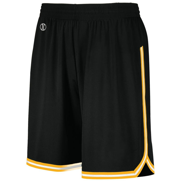 Holloway Sportswear XS Womens RETRO BASKETBALL SHORTS Black/Light