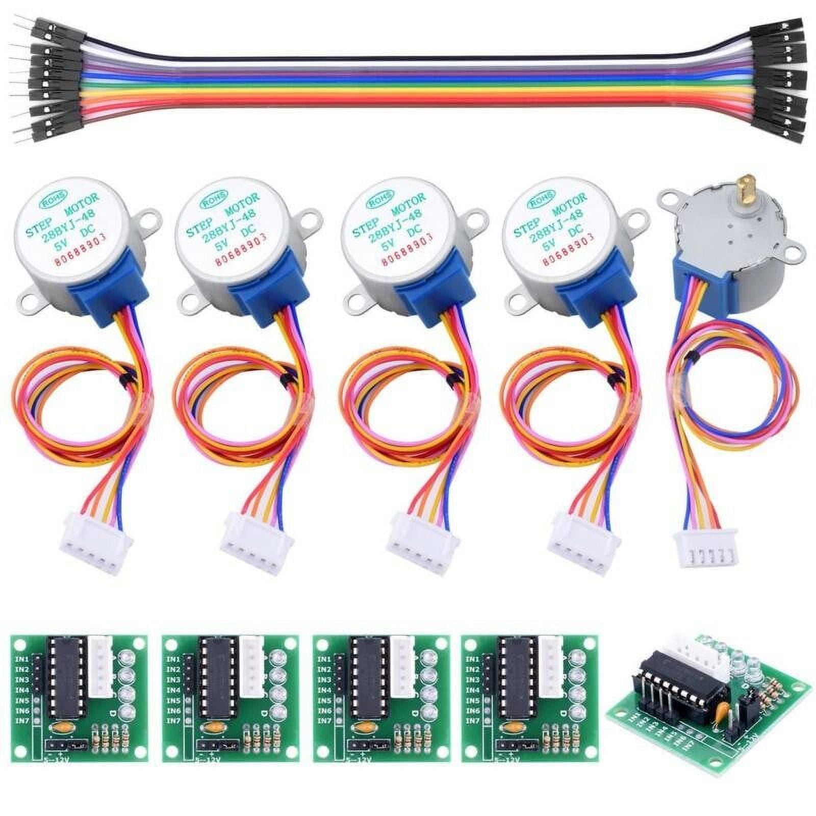 5V 4-Phase Geared Stepper Motor with Uln2003 Driver Board 28Byj-48 for Arduino