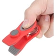 thumbnail image 3 of 2pcs Chip Clips, Mini Portable Bag Clips Food Sealing Magnetic Clips Bag Clips for Food Antiskid Wave Shaped Climping Mouth High Elastic Carbon Steel(red), 3 of 5