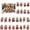 Style F, variante sur 24 Pcs Pendentif Capybara de Noël en Acrylique 2D, Ornement de Sapin de Noël, Compte à Rebours de l'Avent de Noël, Boîte Surprise, Cadeau de Noël pour Enfants
