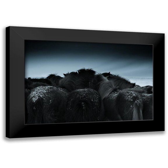 Z, Bingo 24x17 Black Modern Framed Museum Art Print Titled - Cold weather