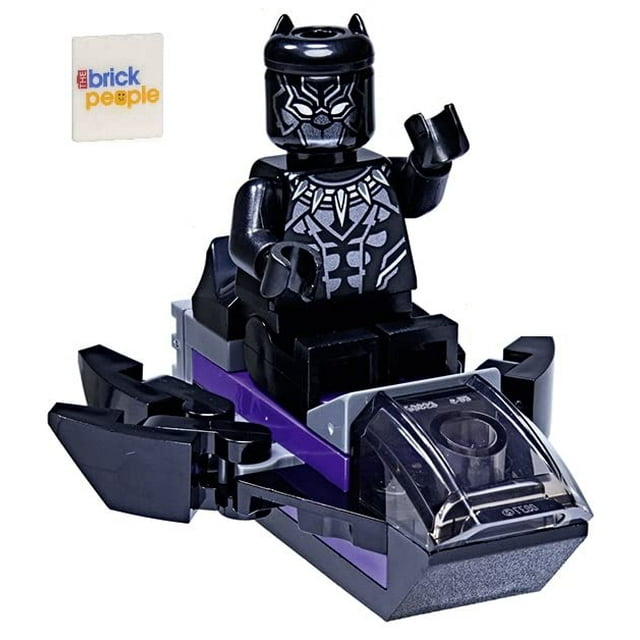 LEGO Marvel Superheroes: Black Panther Minifigure with Royal Talon Fighter and Black Cape LEGO -