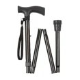 thumbnail image 1 of Bastón plegable ajustable, bastón retráctil fácil de transportar y transportar para caminar ajustable y plegable, tiene 5 alturas de bastón ajustables, bastón ligero y confiable con mango er, 1 of 3