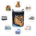thumbnail image 6 of Haiem Ocean Scene with Noah's Ark Laundry Basket, Laundry Hamper, Collapsible Laundry Baskets, Dirty Clothes Hamper, Waterproof with Handles for College Dorm, Family-Medium, 6 of 8