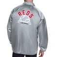 thumbnail image 2 of Men's Starter  Gray Cincinnati Reds Retro Logo Raglan Coaches Full-Snap Jacket, 2 of 2