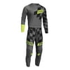 Thor Youth Sector Birdrock Jersey and Pant Combo Grey/Acid (Youth Small / Pants 20)