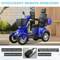 thumbnail image 6 of QEEKA All Terrain Mobility Scooter,500lbs Capacity - 800W,Handicap Scooter for Seniors & Adults,Blue, 6 of 11