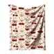 thumbnail image 2 of Manta de forro polar de franela - Manta suave para siestas de doble cara 39x51 pulgadas - Manta rosa de poliéster para adultos y hogar, 2 of 6