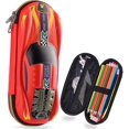 thumbnail image 1 of Estuche para lápices Car Supercar Estuche para bolígrafos Organizador Papelería para niños Niñas Estudiantes Caja de lápices de dibujos animados Eva 3D de gran capacidad, Rojo, 1 of 5