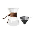 thumbnail image 2 of Glass Pot Reusable Filter High Resistant , 400ml with Filter, Bottom Diameter: 10.5cm Opening Diameter: 9.5cm Height: 16.5cm, 2 of 8