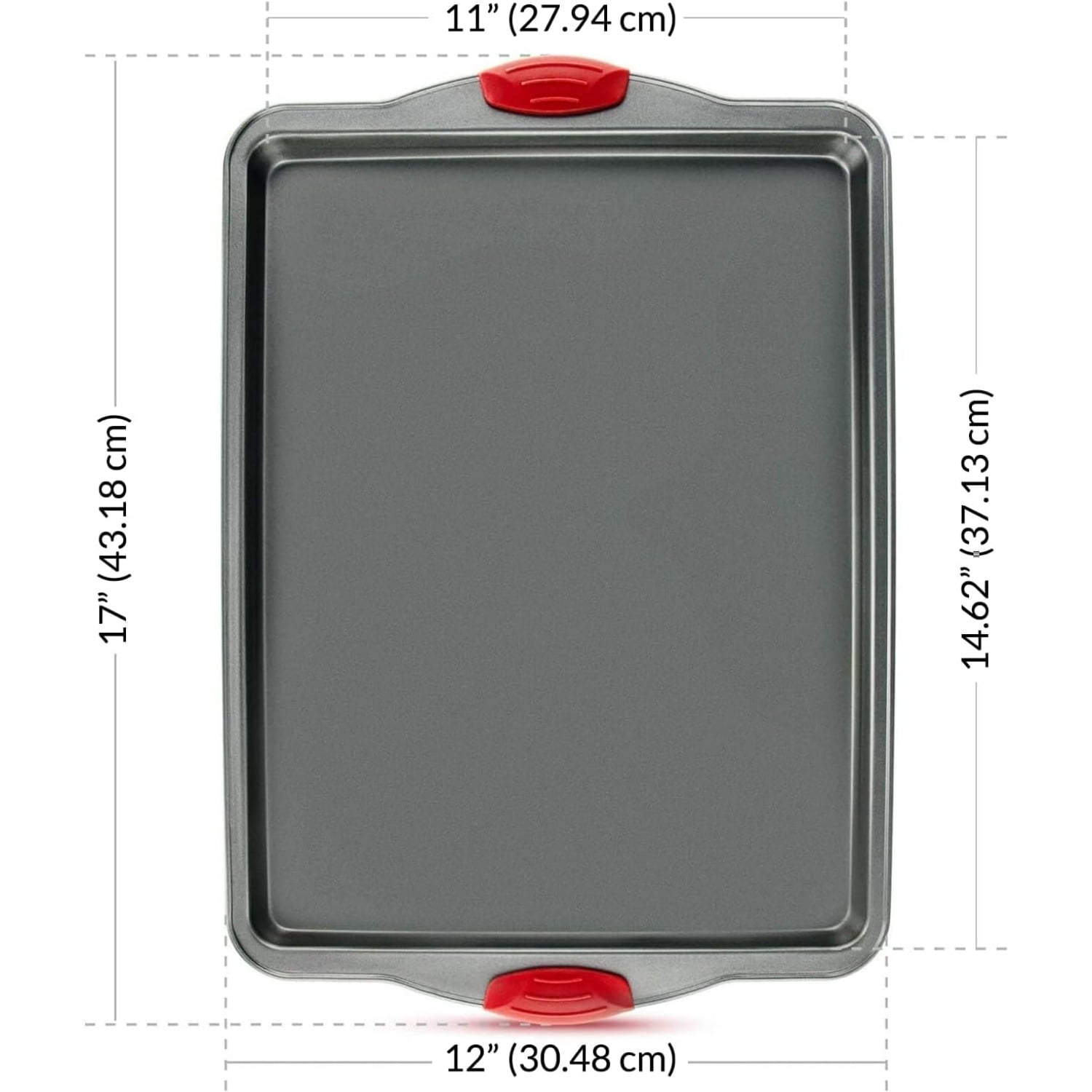 Nonstick Baking Sheet Pans – Set of 3, Warp, Dent, and Rust-Resistant – Baking Performance