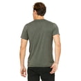 thumbnail image 2 of Bella Canvas Mens CVC Jersey Tee, L, Heather Military Green, 2 of 3