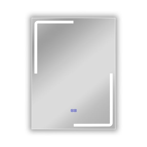 RADIANCE goods Back Lit Rectangular TouchScreen LED Mirror 3 Color Temperatures 3000K-6000K 32" Height
