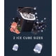 thumbnail image 4 of ecozy Maquina de Hielo - 9 Cubos de Hielo en 6 Minutos Ice Maker, Producción Diaria de 26 lbs, Autolimpieza con Bolsas de Hielo, Cuchara y Canasta para Cocina, Oficina, Bar, Fiesta - Negra, 4 of 5