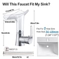 thumbnail image 3 of CEHVOM Robinet de Salle de Bain Pivotant à 360° Robinet de Lavabo de Salle de Bain à une Poignée Robinet de Lavabo Liquidation, 3 of 8