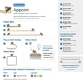thumbnail image 6 of Amerock Appoint Golden Champagne 8 inch (203mm) Towel Bar, 6 of 7