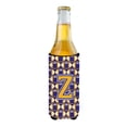 thumbnail image 2 of Carolines Treasures CJ1064-ZMUK Letter Z Football Purple and Gold Ultra Beverage Insulators for slim cans  Slim Can, 2 of 2