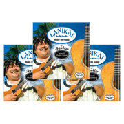 3 Pack Bundle Lanikai Nylgut Aquila Tenor High G Ukulele Strings, Model LA-THG