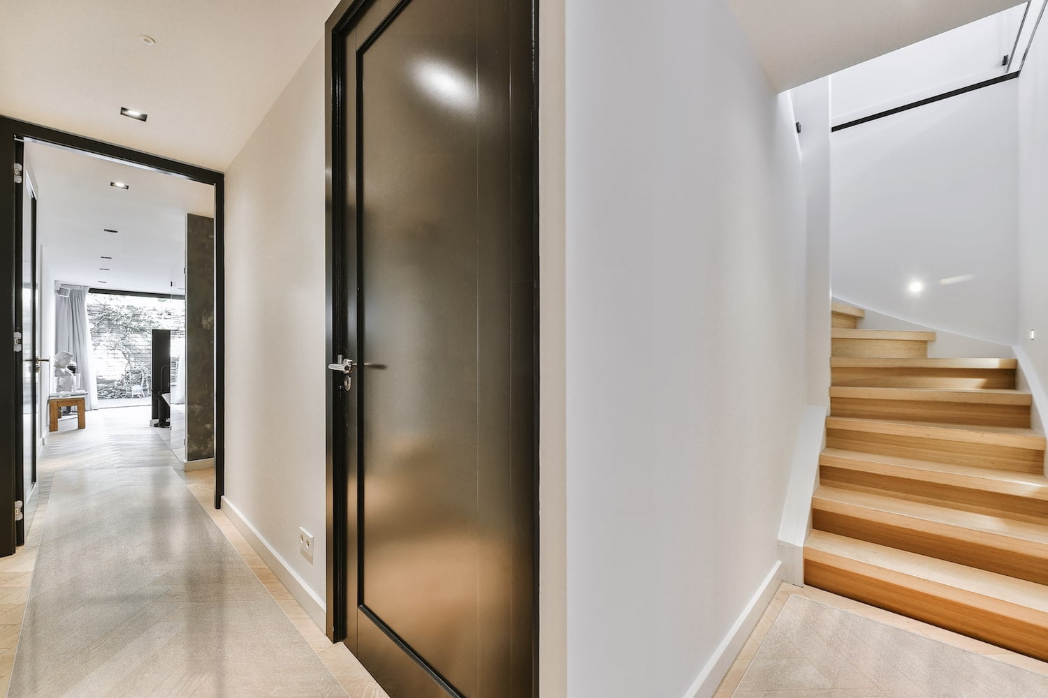 ExactMade Clear Hard Floor Runner, 42 x 42 Inch, USA Made, Safe, 2mm Thick Vinyl, Floor Protector