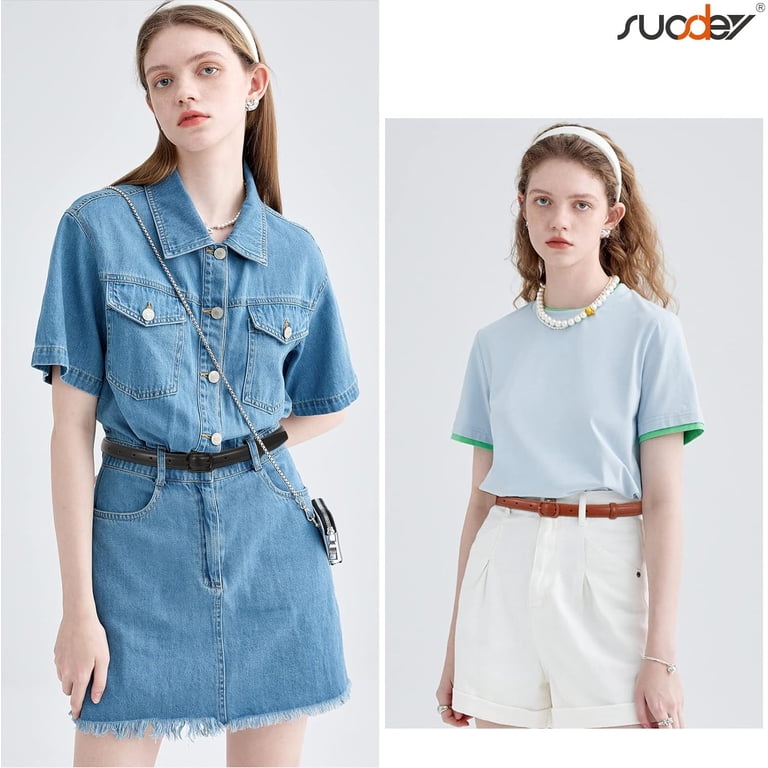 Women Leather Thin Belt for Dress Jeans Skinny Waist Belt 