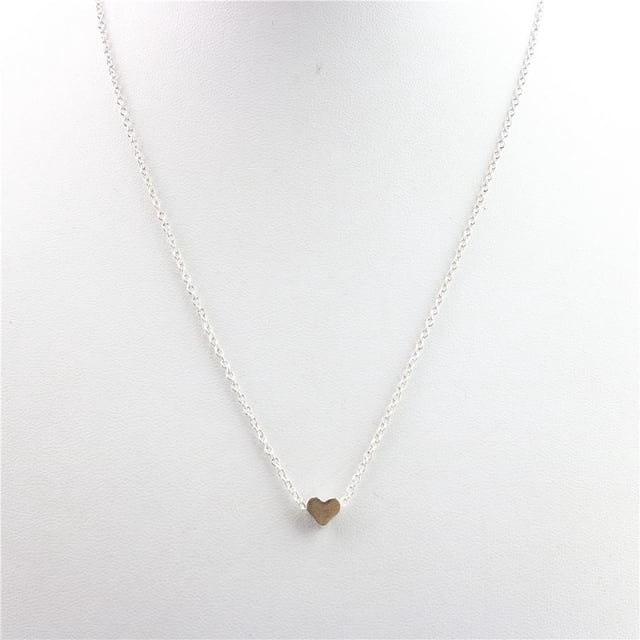 Gargantilla de Collar Hugo con colgante de corazón Cobre 43 cm oro