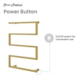 thumbnail image 5 of Voltaire 5-Bar Electric Towel Warmer in Brushed Gold, 5 of 10