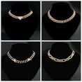 thumbnail image 6 of Cuban Chain Necklace Fom Women Gold Color Bling Paved Rhinestones Cuban Link Choker Necklace Punk Jewelry, 6 of 6