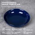 thumbnail image 3 of Fashionwu Pasta Bowls Set 6, 22 Ounce Ceramic Salad Serving Bowls, Dark Blue, 3 of 8