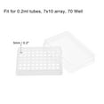 thumbnail image 3 of Centrifuge Tube Rack, 70-Well Polypropylene Holder for 0.2ml Microcentrifuge Tubes 5mm Hole Dia 2Pcs, 3 of 4