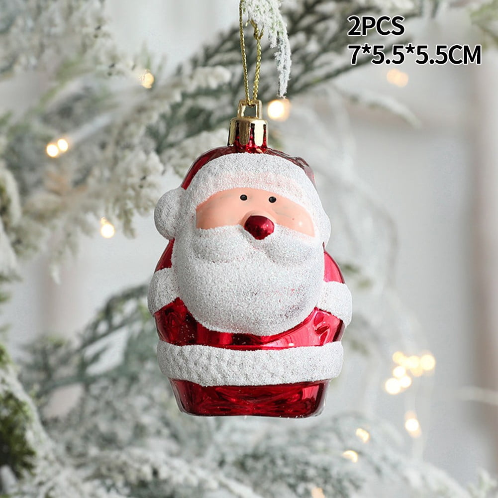 2Pcs Christmas Ornaments Creative Christmas Tree Ornaments Christmas