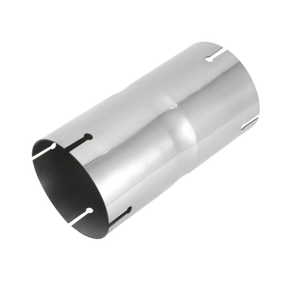 Unique Bargains Embout Évasé de Tuyau d'Échappement à Mandrin Droit de 4 Pouces, Coupleur de Tuyau en Acier Inoxydable T304, Adaptateur Universel Poli, Embout d'Échappement Tubo 4 Pouces ID SS, Connecteur à Ajustement Glissant pour Système d'Échappement de 8 Pouces de Longueur