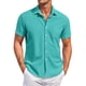 thumbnail image 1 of Men's Vintage Button Down Bowling Shirts Short Sleeve Summer Beach Shirt L, 1 of 5