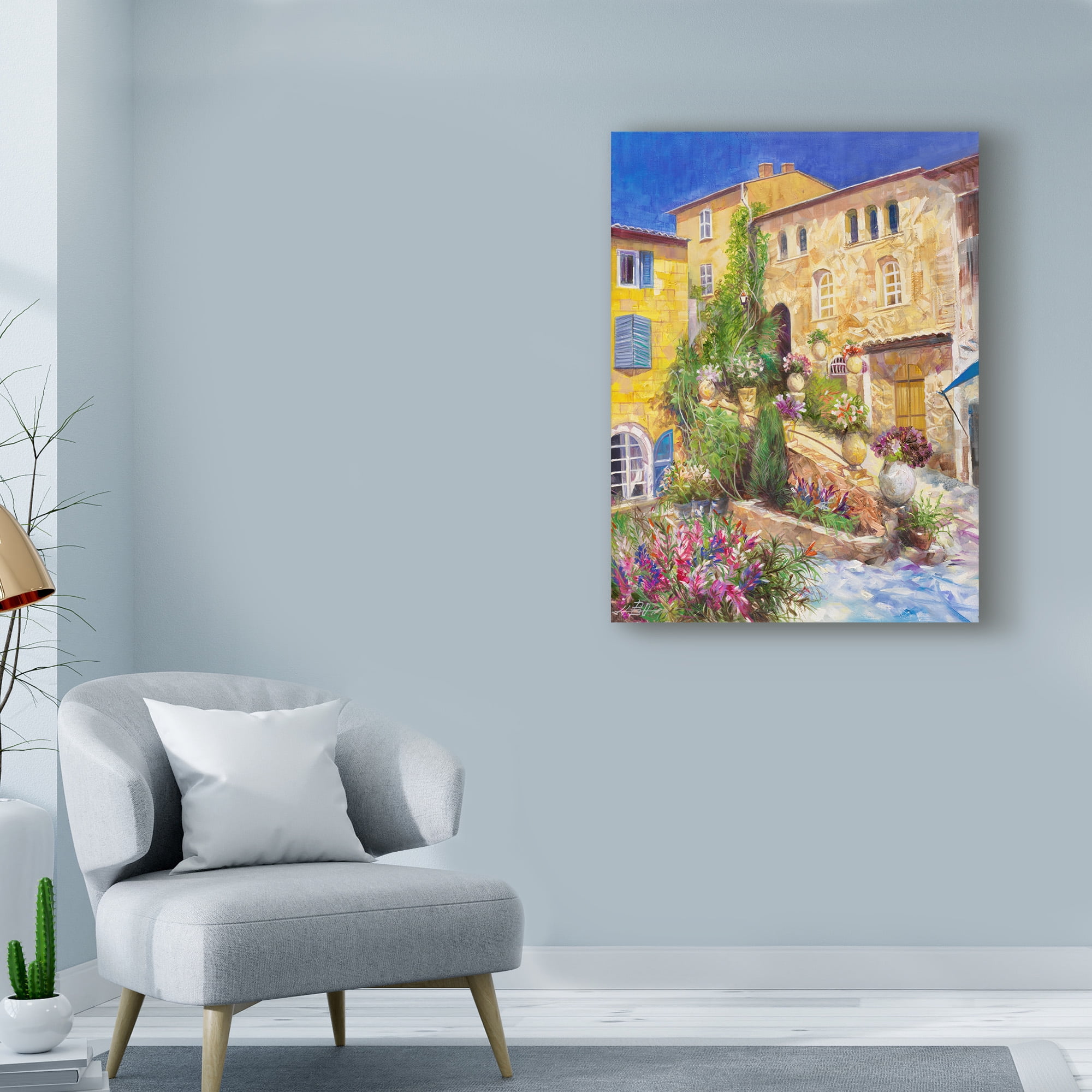 Trademark Fine Art 'The Yellow Estate' Canvas Art by Li Bo