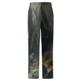 thumbnail image 6 of Wolf In Cave Winter Female Pants Flannel High Waist Women Pants Lady Warm Straight Leg Plush Trousers, 6 of 7