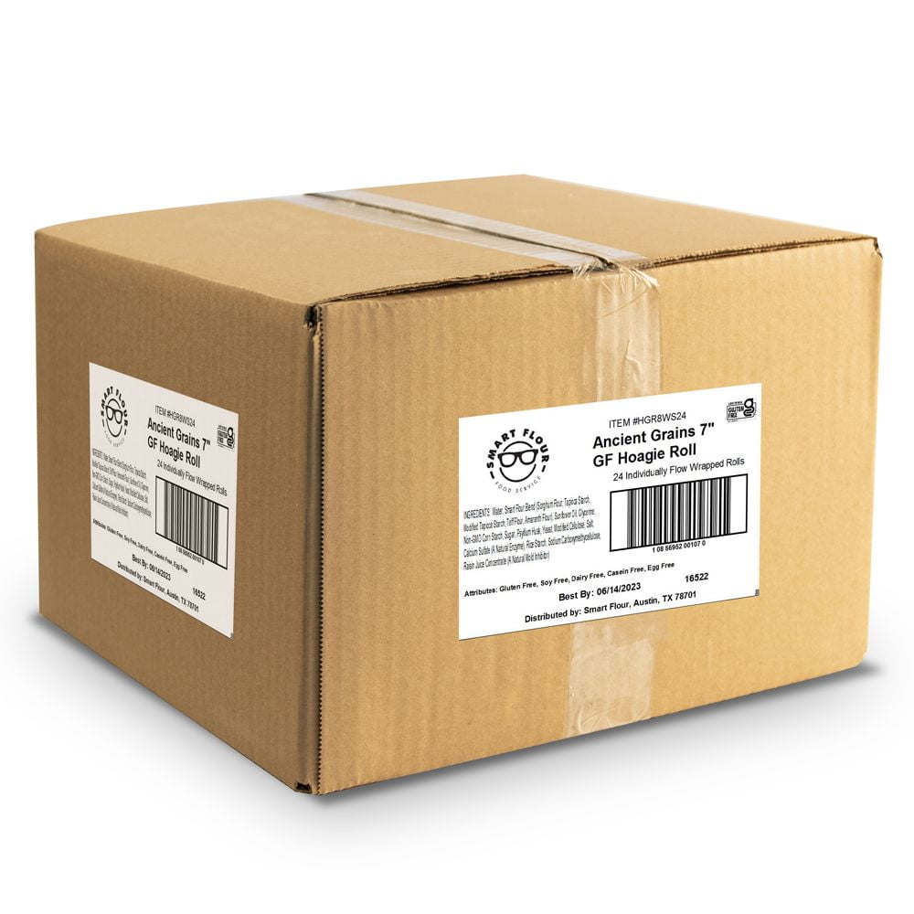 Smart Flour Ancient Grains Hoagie Roll, 8 inch - 24 count per pack -- 1 per case