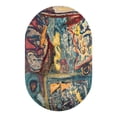 thumbnail image 3 of Unique Loom Haerfest Collection Area Rug - Peru (5' 3" x 7' 10" Oval Multi/Blue), 3 of 7