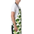thumbnail image 2 of Goofa Cute Broccoli Printed Waterproof Apron 33" Chef Aprons for Men Heavy Duty Chemical Work Apron Adjustable Bib Apron, 2 of 9