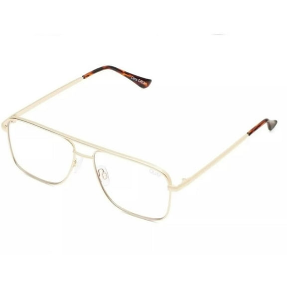 Quay QT 000729 GLD/CLRRX Women's Gold Aviator Frame Eyeglasses