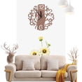thumbnail image 3 of Yesbay Modern 3D Wooden Tree and Bird Wall Clock Analog Living Room Home Office Decor,Wall Clock, 3 of 7